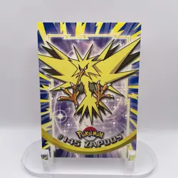#145 Zapdos Topps LP+ Blue Logo Pokemon TV Animation Edition - Image 1