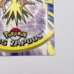 #145 Zapdos Topps LP+ Blue Logo Pokemon TV Animation Edition - Image 5