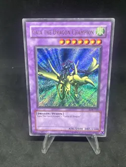 Konami Gaia the Dragon Champion LOB-125 Secret Rare Holo Unlimited - Image 1