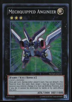 Mechquipped Angineer NUMH-EN035 Super Rare Number Hunters Yu-Gi-Oh Unlimited NM - Image 1
