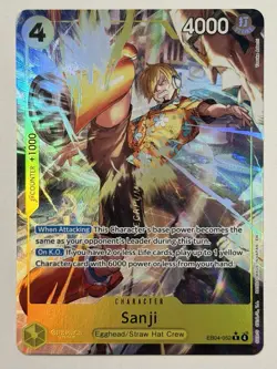Sanji (Alternate Art) EB04-052 Rare Adventure on Kami's Island One Piece Foil NM - Image 1