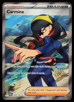 Carmine 204/167 Ultra Rare Twilight Masquerade Pokemon Card - Image 1