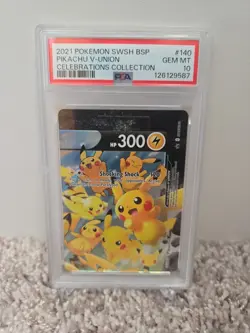 PSA 10 Seq Pikachu V-Union [Set of 4] SWSH: Sword & Shield Promo Cards Holo - Image 3