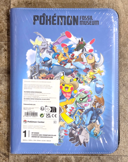 Pokemon Center Fossil Museum Zip Binder 20 Pages 360-Card Capacity NEW SEALED - Image 1