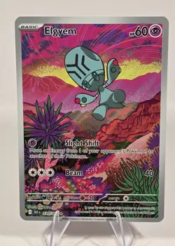 Elgyem 120/086 SV: Black Bolt Holo Full Art IR Pokemon Card - NM - Image 1
