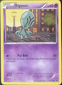 Elgyem 61/99 Next Destinies Regular - Pokemon Card - Image 1