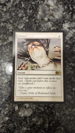 SILENCE White Rare M11 Instant MAGIC GATHERING CARD - Image 1