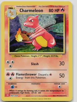 Charmeleon Holo Classic Collection Trading Card Game Classic 002/034 NM - Image 1