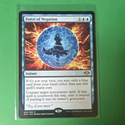 MTG Force of Negation Rare Regular Modern Horizons 052/254 English 2019 1x - Image 1