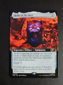 Helm of the Host (Extended Art) Rare MTG Marvel Super Heroes Commander - Image 1