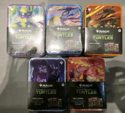 Magic: The Gathering Teenage Mutant Ninja Turtles TMNT 5 Tin Art Set - Image 1