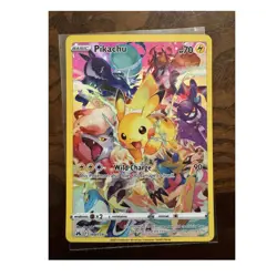 Pokemon Pikachu Secret Rare 160/159 SWSH Crown Zenith Full Art Holo English - Image 1