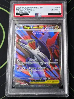 2025 Pokemon Mega Latias ex Ultra Rare 163/132 MEG EN Gem MT PSA 10 - Image 1