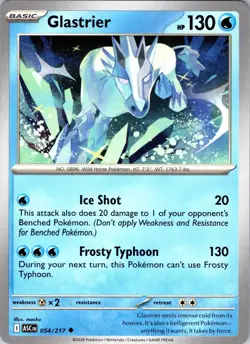 Glastrier 054/217 Uncommon Ascended Heroes Pokemon Near Mint - Image 1