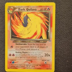 Nintendo Pokemon TCG Neo Destiny Dark Quilava 39/105 Unlimited EN 60HP - Image 1