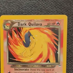 Nintendo Pokemon TCG Neo Destiny Dark Quilava 39/105 Unlimited EN 60HP - Image 2