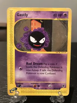 Pokemon TCG Gastly Expedition 109/165 Regular Common HP - Image 1