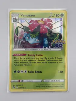 The Pokemon Company Venusaur 003/078 Pokemon GO Holo Rare Holo HP180 EN - Image 1