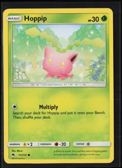 Hoppip 11/214 Common Lost Thunder Pokemon Near Mint - Image 1