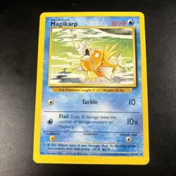 POKEMON MAGIKARP BASE SET UNLIMITED 35/102 UC MP - Image 1