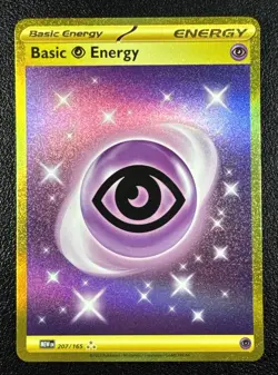 Pokemon Basic Psychic Energy Hyper Rare Full Art Holo 207/165 SV 151 Gold - Image 1