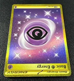 Pokemon Basic Psychic Energy Hyper Rare Full Art Holo 207/165 SV 151 Gold - Image 3
