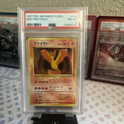 1997 POKEMON JPN FOSSIL #146 MOLTRES-HOLO PSA 8 - Image 1
