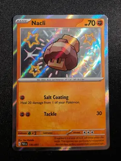 Nacli 176/091 Paldean Fates Shiny Rare Holo Near Mint - Image 1