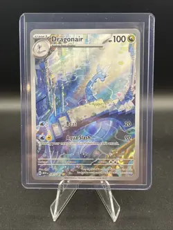 The Pokemon TCG Dragonair 181/165 SV 151 Illustration Rare Holo English 2023 - Image 1