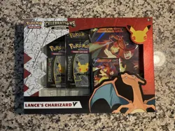 Pokemon TCG Celebrations Lance's Charizard V Collection Box English 2021 MPN - Image 1