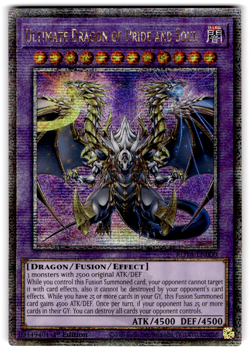 YUGIOH ULTIMATE DRAGON OF PRIDE AND SOUL QUARTER CENTURY RARE NM ROTA-EN000 - Image 1