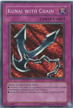 Yugioh Kunai With Chain TDGS-EN098 Super Rare LP - Image 1
