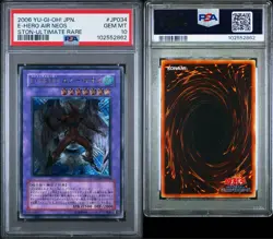 YuGiOh PSA 10 Elemental HERO Air Neos Ultimate Rare Japan Collector Card - Image 2
