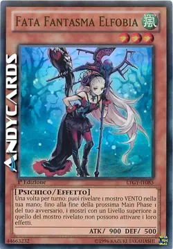 FATA FANTASMA ELFOBIA (Ghost Fairy Elfobia) Super R • LTGY IT085 • 1Ed • Yugioh! - Image 1