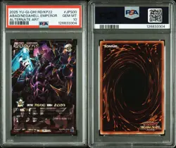 YuGiOh PSA 10 Abadd Over Rush Rare Premium Black Japan Collector Card - Image 2