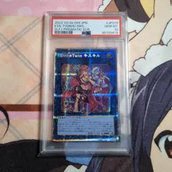 YuGiOh PSA 10 Evil Twin Kisikil Prismatic Secret Rare Alt Art Japan - Image 1