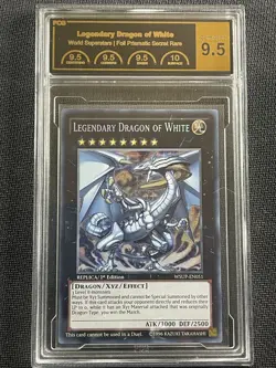 Yu-Gi-Oh Cards PCG 9.5 Legendary Dragon Of White World Superstars WSUP-EN051 - Image 1