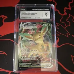 Leafeon VMAX 003/069 Eevee Heroes Triple Rare Holo Japanese CGC 9 Pokemon TCG - Image 1