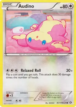 Lightly Played Audino - RC17/RC25 - Common Pokemon Legendary Treasures: Radiant - Image 1