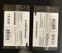 Eevee & Pikachu Pokemon Together 151 Stamped Promos SEALED - Image 2
