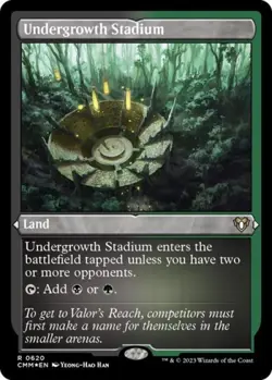Undergrowth Stadium (Foil Etched) -Foil Near Mint MTG Commander Masters - Image 1