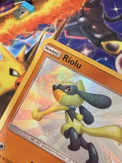 Pokemon TCG Riolu (SV21/SV94) Hidden Fates: Shiny Vault DAMAGED - Image 2