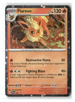 Flareon COSMO HOLO 167 Promo Scarlet & Violet Pokemon Near Mint - Image 1