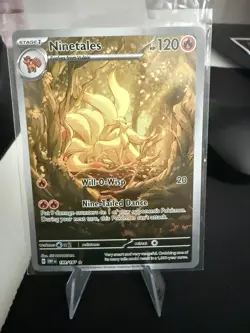 Pokemon Ninetales 199/197 SV03: Obsidian Flames Illustration Rare Holo NEAR MINT - Image 1