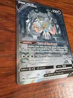 Pokemon TCG Zacian v GG48/GG70 Crown Zenith Holo Ultra Rare Mint Condition - Image 2