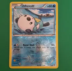 Pokemon TCG Oshawott 37/113 Legendary Treasures Reverse Holo Common Eng 60 - Image 1