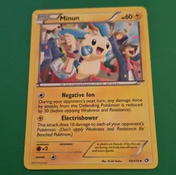 Pokemon TCG Minun 48/113 Plasma Freeze Uncommon English Basic Regular 60 HP - Image 1
