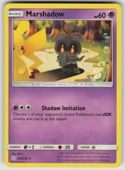 Marshadow 103/236 Rare Cosmic Eclipse Pokemon Near Mint - Image 1
