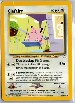Clefairy 30/111 Uncommon Neo Genesis Pokemon Moderately Played - Image 1