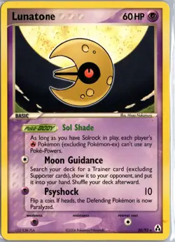 Lunatone 20/92 Rare Legend Maker Pokemon Moderately Played - Image 1